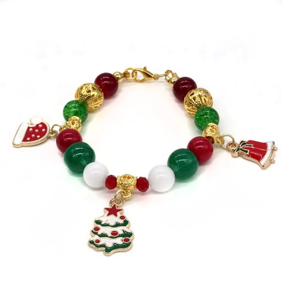 Beautiful handcrafted Christmas bracelet. - Picture 2 of 3